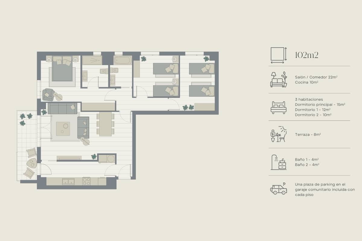 Mapa estructura vivienda | Zona Franca | Vila Bonaplata 