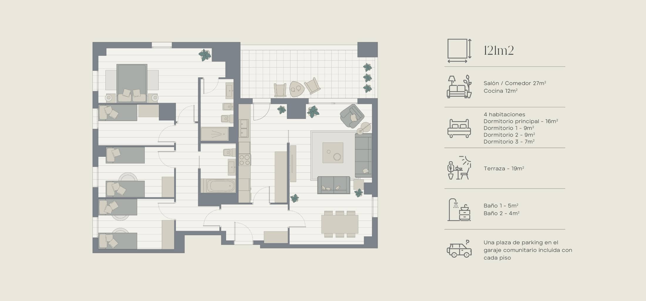 Mapa estructura vivienda | Zona Franca | Vila Bonaplata 
